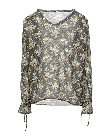 MASSIMO ALBA Top Charcoal 56% Cotton, 44% Silk