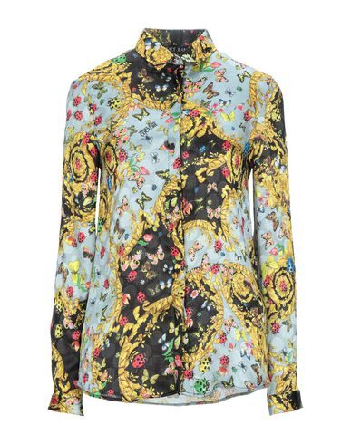 Click to view more detailed imagery on our partner's website Versace Jeans Couture Floral Shirts & Blouses In Sky Blue