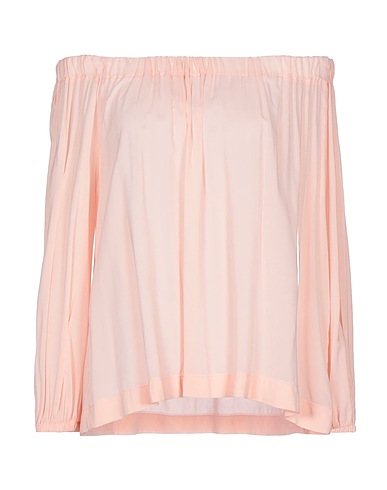 L' AUTRE CHOSE Off-the-shoulder top Light pink 92% Viscose, 8% Elastane