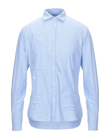 AGLINI Einfarbiges Hemd Himmelblau 98% Baumwolle, 2% Elastan