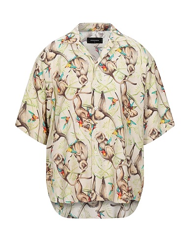 DSQUARED2 Camicia fantasia Beige 100% Viscosa