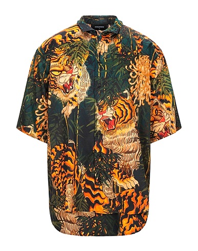 DSQUARED2 Patterned shirt Black 100% Cotton