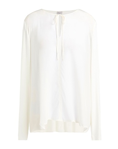 MARELLA SPORT Top White 95% Viscose, 5% Elastane, Silk
