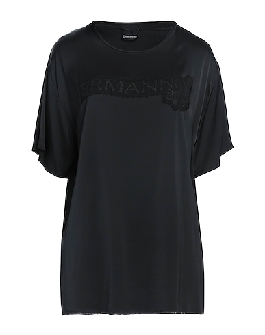 ERMANNO DI ERMANNO SCERVINO Top Nero 94% Rayon, 6% Elastan