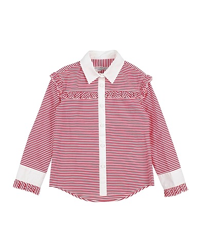 PHILOSOPHY di LORENZO SERAFINI Patterned shirts & blouses Red 100% Cotton, Polyamide