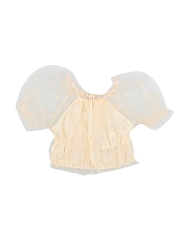 ELISABETTA FRANCHI Top Beige 60% Polyester, 40% Polyamide