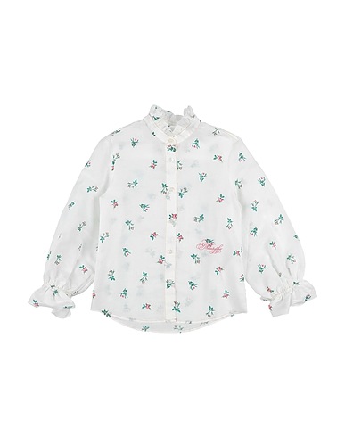 PHILOSOPHY di LORENZO SERAFINI Patterned shirts & blouses White 66% Linen, 34% Cotton