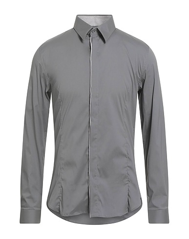PATRIZIA PEPE Solid color shirt Grey 70% Cotton, 27% Polyamide, 3% Elastane