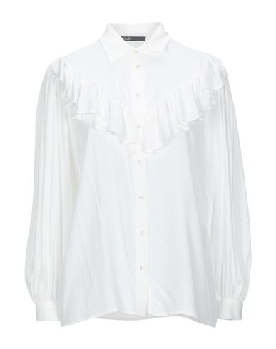 Click to view more detailed imagery on our partner's website Maje Solid Color Shirts & Blouses In White
