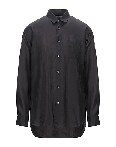 COMME des GARÇONS SHIRT Solid color shirt Black 100% Cupro