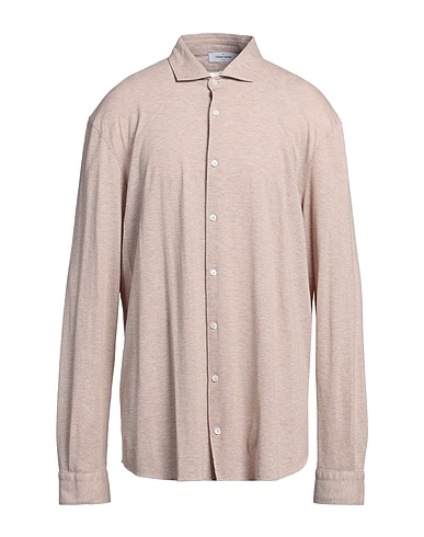 GRAN SASSO Solid colour shirt Beige 100% Cotton