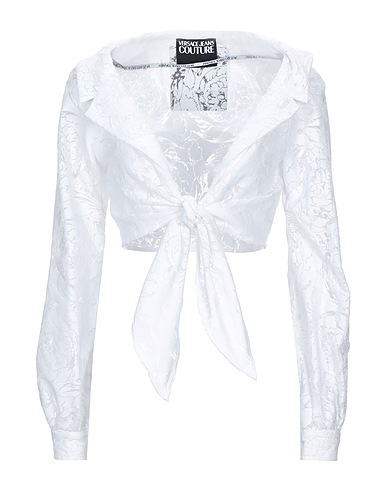 VERSACE JEANS COUTURE Blazer BIANCO 82% Cotton, 18% Polyamide