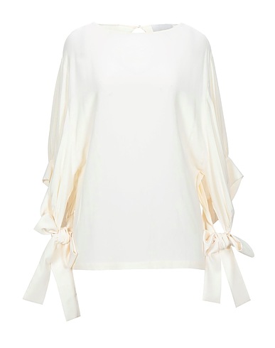 ERIKA CAVALLINI Top Ivory 69% Acetate, 31% Silk