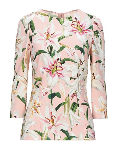 DOLCE&GABBANA Top Light pink 95% Viscose, 5% Elastane