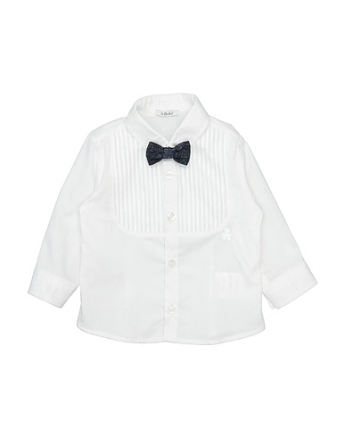 LE BEBÉ Solid colour shirt White 97% Cotton, 3% Elastane