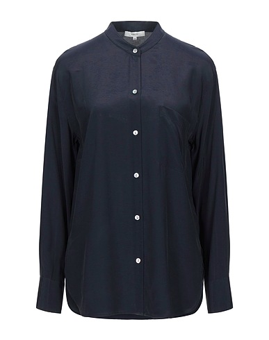 VINCE. Solid color shirts & blouses Midnight blue 100% Viscose