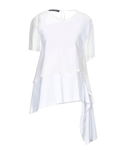 MALLONI Blouse White 100% Cotton, Viscose