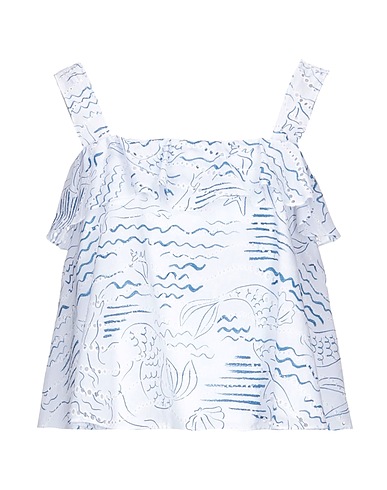 KENZO クロップ トップス ホワイト コットン 100%