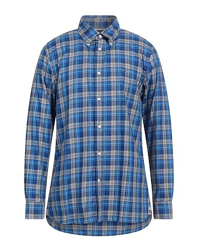 TOMMY HILFIGER Checked shirt Blue 100% Cotton