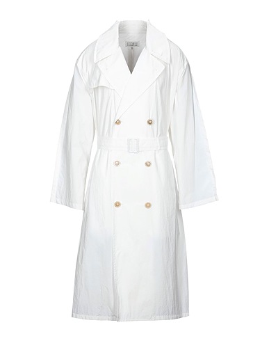MAISON MARGIELA Double breasted pea coat White 100% Polyamide