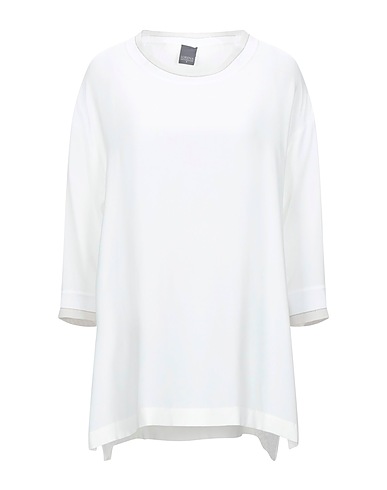 LORENA ANTONIAZZI Top White 69% Acetate, 31% Silk, Cotton, Polyester, Viscose