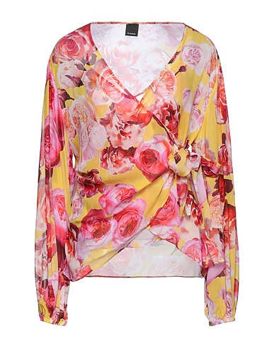 PINKO Top Gelb 100% Viskose