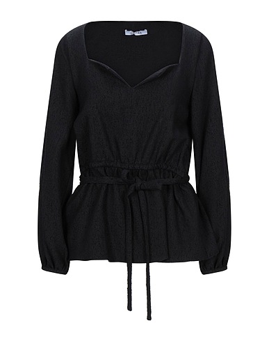 DEITAS Top Nero 36% Lana, 32% Viscosa, 31% Acetato, 1% Elastan