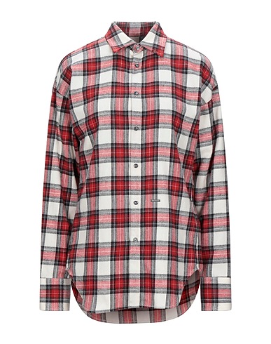 DSQUARED2 Checked shirt Red 100% Cotton