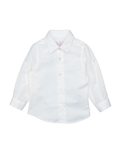 BIMBI DI CUORI Solid color shirt White 100% Cotton