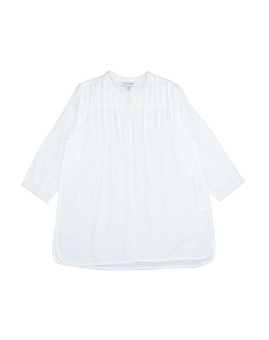 TWINSET Solid color shirts & blouses White 100% Cotton, Polyester, Polyamide