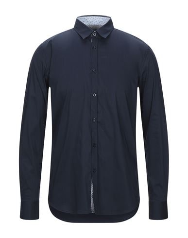 Sseinse Solid Color Shirt In Dark Blue