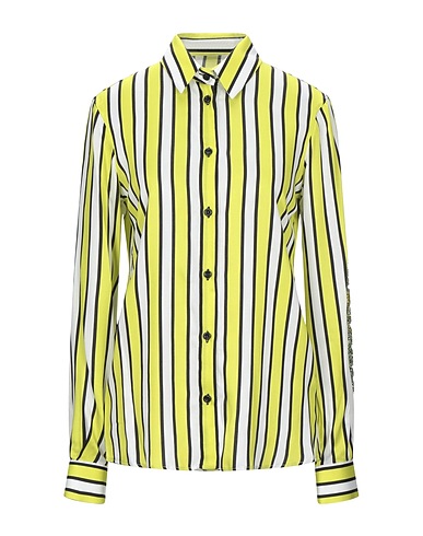 FRANKIE MORELLO Striped shirt Lime green 100% Viscose