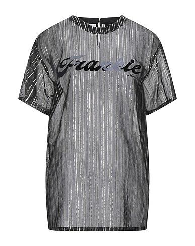 FRANKIE MORELLO Top Black 43% Nylon, 30% Cotton, 27% Polyamide