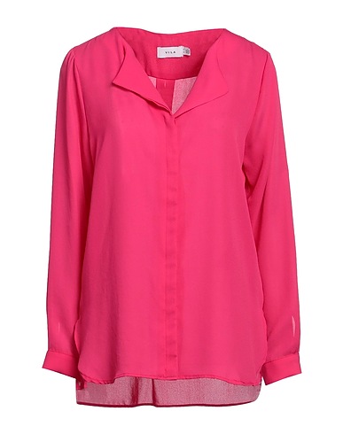 VILA Solid color shirts & blouses Fuchsia 100% Polyester