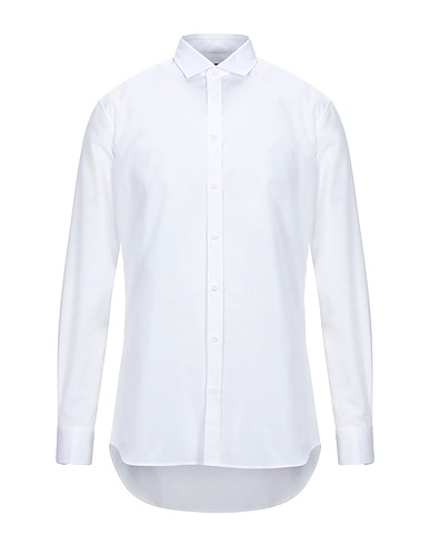 DSQUARED2 Solid color shirt White 100% Cotton