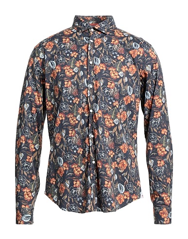 AT.P.CO Patterned shirt Charcoal 96% Cotton, 4% Elastane