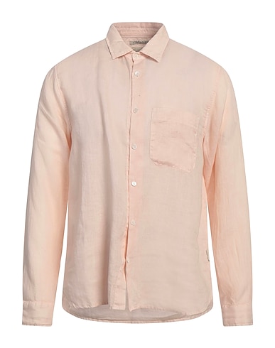 CROSSLEY Einfarbiges Hemd 100% Leinen