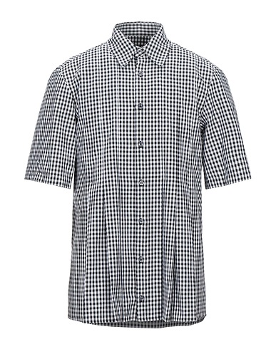 NICOMEDE. Checked shirt Black 100% Cotton, Polyester
