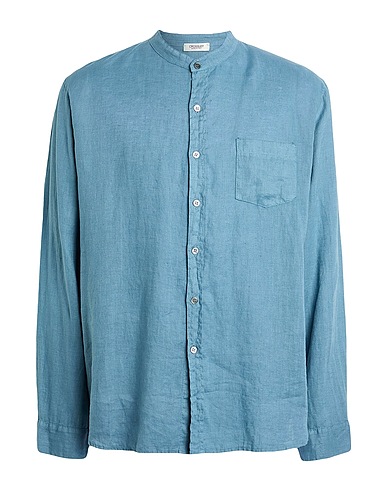 CROSSLEY Linen shirt Pastel blue 100% Linen