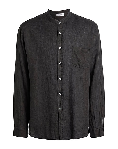 CROSSLEY Camicia in lino Nero 100% Lino