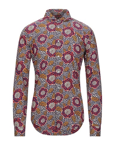 BRIAN DALES Patterned shirt Marigold 100% Cotton