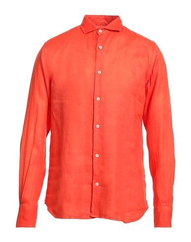 MC2 SAINT BARTH Camicia in lino Arancione 100% Lino