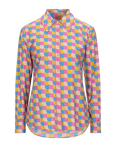 OTTOD'AME Patterned shirts & blouses Fuchsia 55% Cotton, 45% Viscose