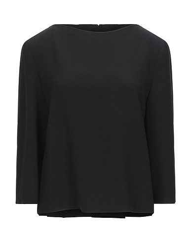 EMPORIO ARMANI Top Black 50% Viscose, 47% Acetate, 3% Elastane