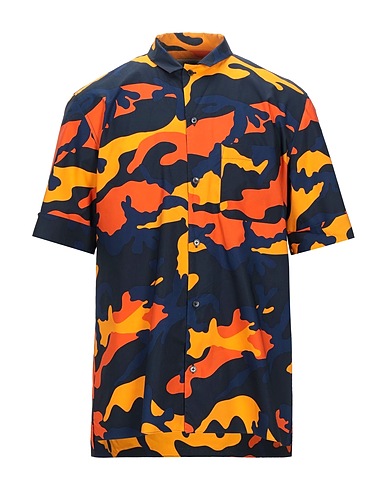 VALENTINO GARAVANI Patterned shirt Orange 100% Cotton