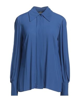ELISABETTA FRANCHI 無地シャツ＆ブラウス ミッドナイトブルー レディース