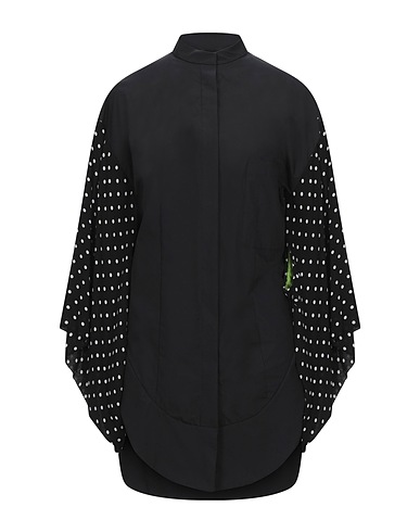HAIDER ACKERMANN Hemden und Blusen einfarbig Schwarz 100% Baumwolle, Rayon, Seide