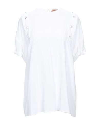 N°21 WOMAN TOP WHITE SIZE 8 ACETATE, SILK,38957477BH 3