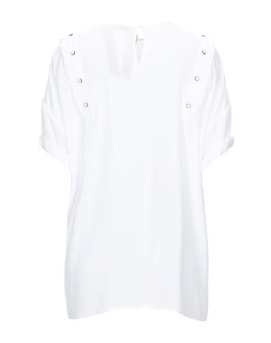 N°21 Blouse In White Crepe In White