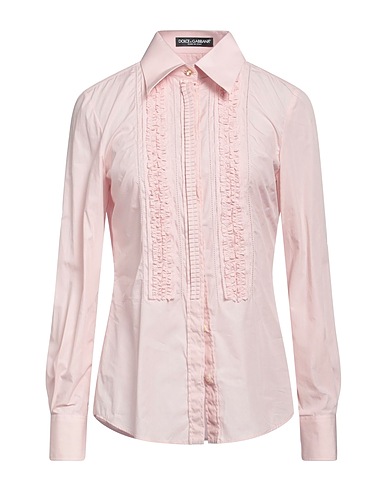 DOLCE&GABBANA Solid colour shirts & blouses Light pink 100% Cotton, Polyester
